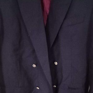dark blue double breasted suit jacket/blazer with lining